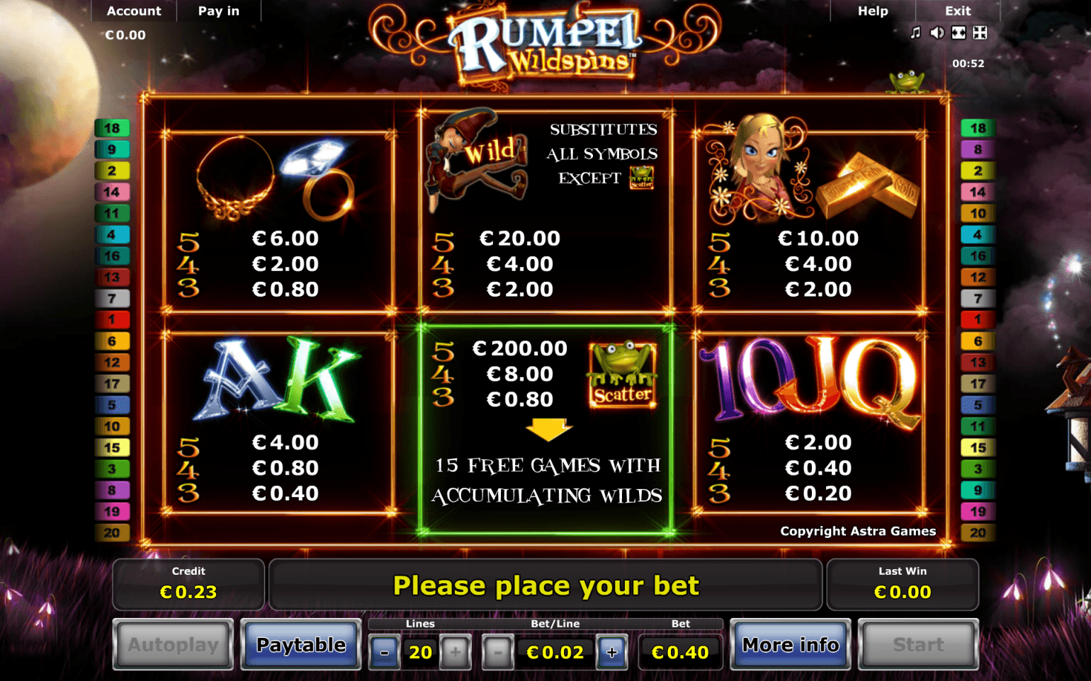 Rumpel WildSpins Slot Machine