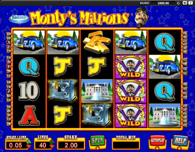 monty's millions slot