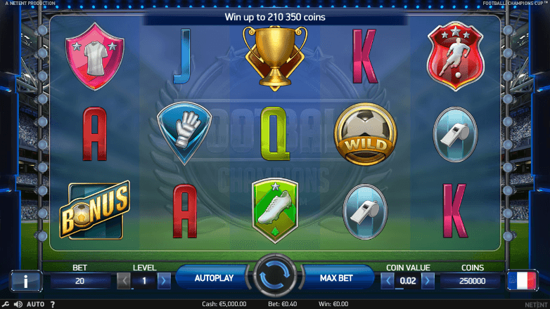 The Football: Champions Cup Free Slots Game - New Launch From NetEnt!